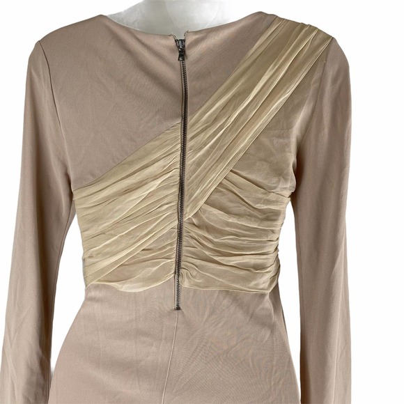 alice+olivia Goddness Dress Drapey Mini Length Pink Size 6 - Picture 8 of 9